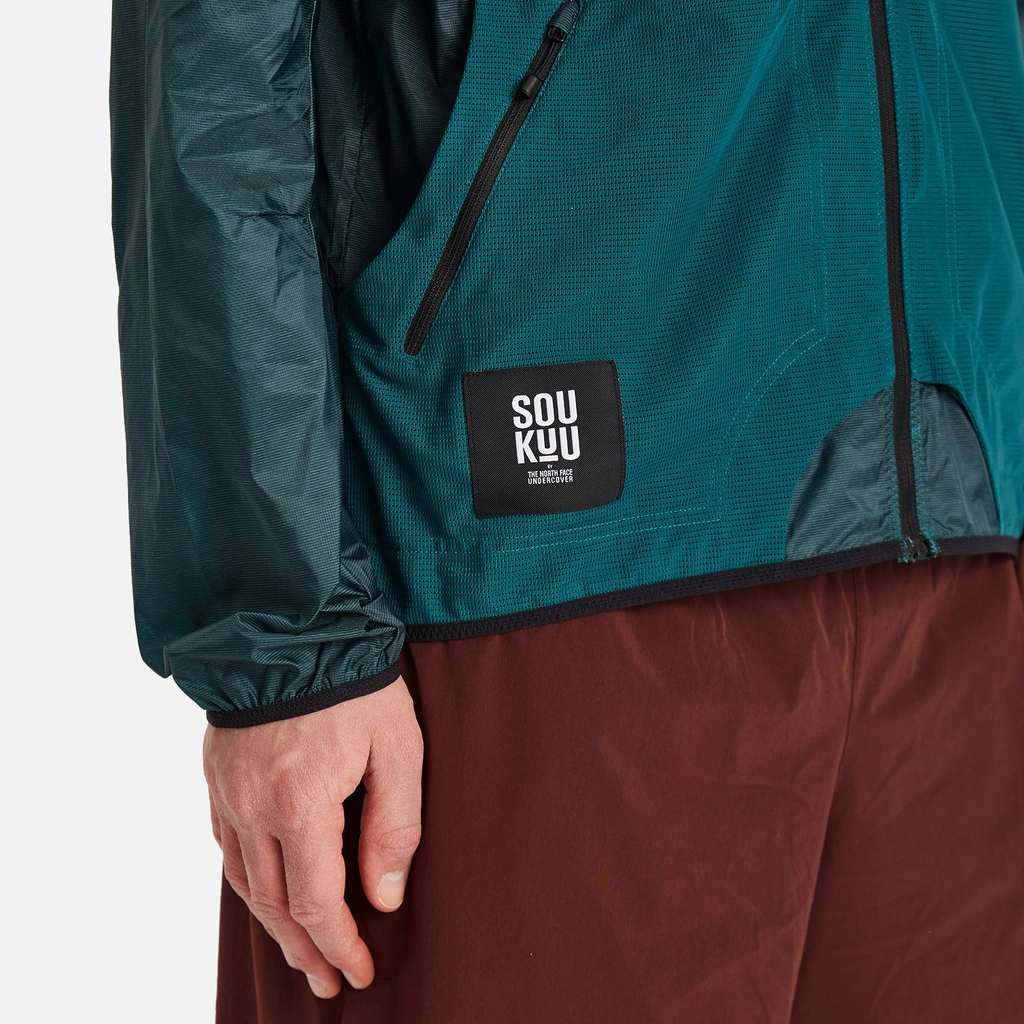 The North Face x Undercover Men's Soukuu Convertible Wind Jacket Bitter Chocolate/Deep Blue